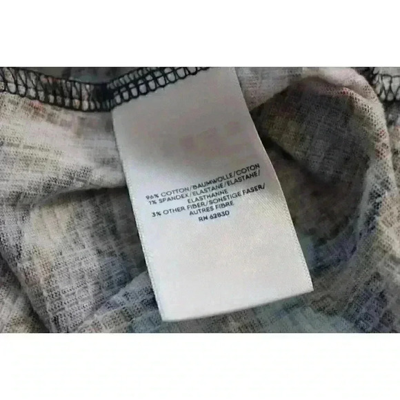 Lands End Mumu Dress Size Large 14-16 Multicolor Floral Tropical Cotton Stretch - Picture 15 of 15